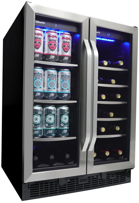 Silhouette Emmental 5.1 Cu. Ft. Dual Zone French-Door Beverage Centre - SBC051D1BSS