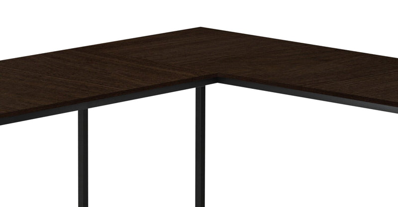 Karter L-Shaped Corner Desk - Espresso