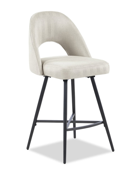 Elijah Swivel Counter-Height Stool - Taupe