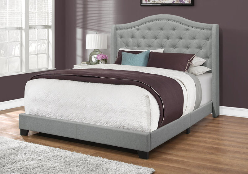 Penelope Queen Bed - Grey