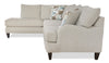 Nofia 3-Piece Chenille Left-Facing Sectional - Linen