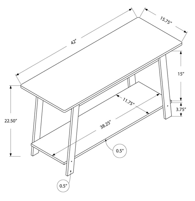 Kristina 42” TV Stand - Grey