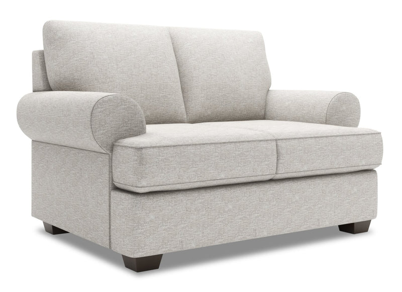 Sofa Lab Roll Loveseat - Luxury Silver