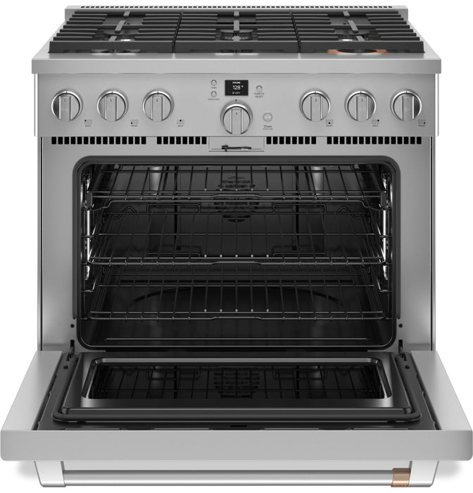 Café 5.75 Cu. Ft. Commercial-Style 6-Burner Dual Fuel Range - C2Y366P2TS1