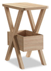 Torry Chairside Table - Taupe 