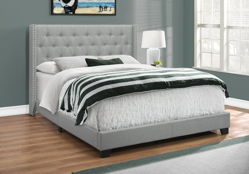 Portia Queen Bed - Grey
