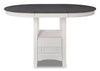 Dena Counter-Height Dining Table - White and Grey