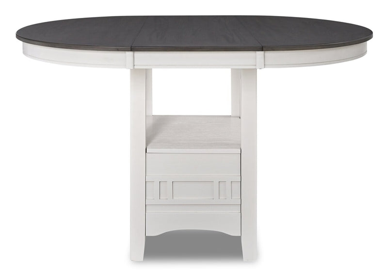 Dena Counter-Height Dining Table - White and Grey