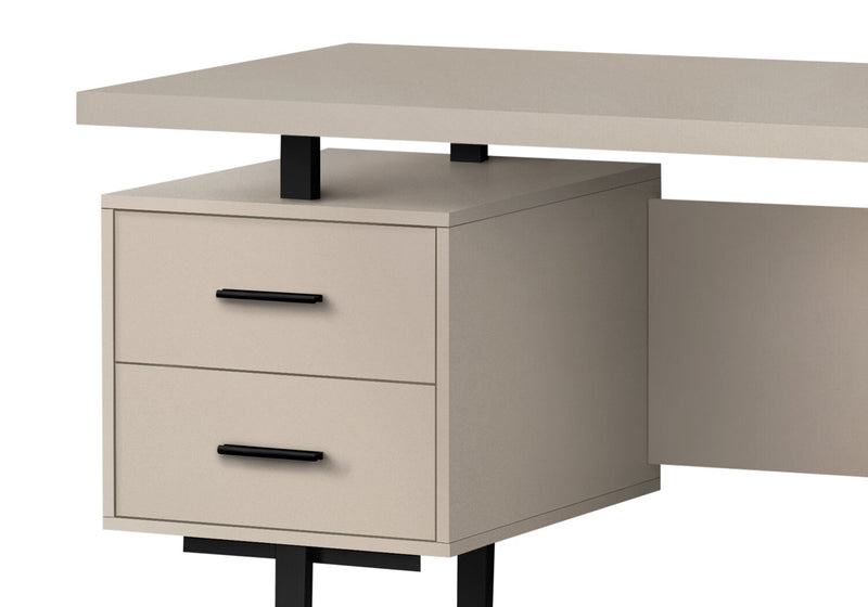 Teagan Reversible Desk - Light Taupe