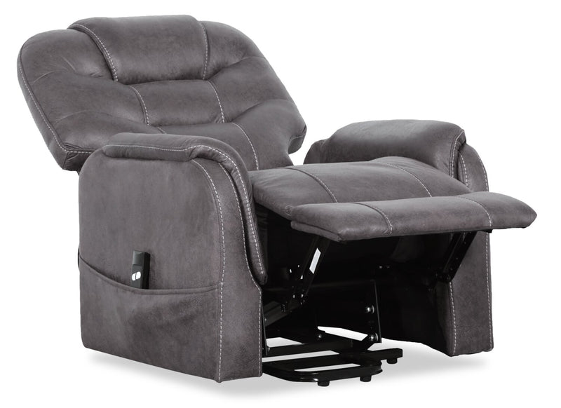 Landon Power Lift Recliner – Dark Grey