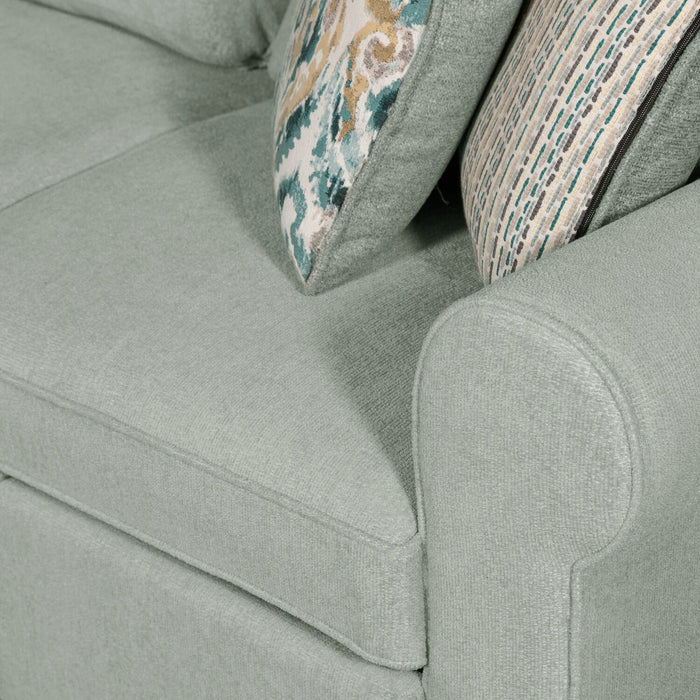 Haven 2-Piece Right-Facing Chenille Sectional - Seafoam