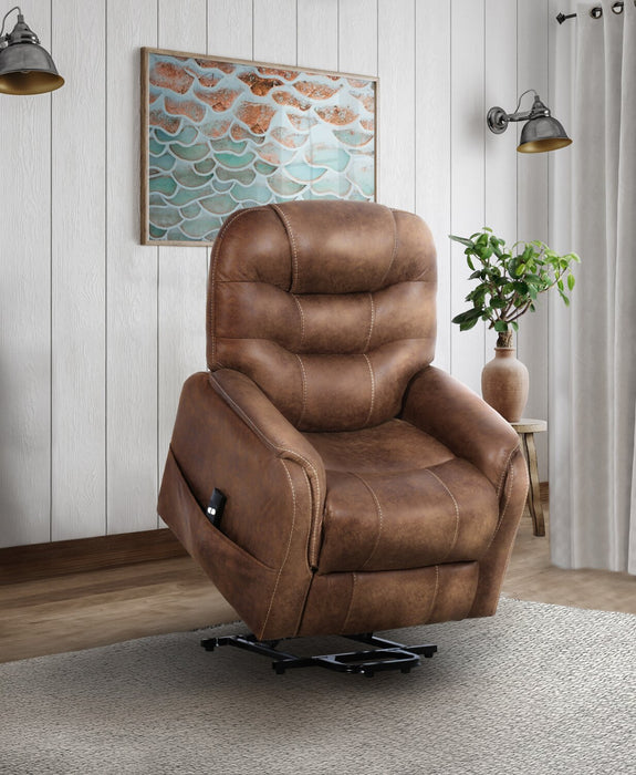 Landon Power Lift Reclining Chair - Brown