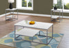 Jules 3-Piece Coffee and Two End Tables Package - White 