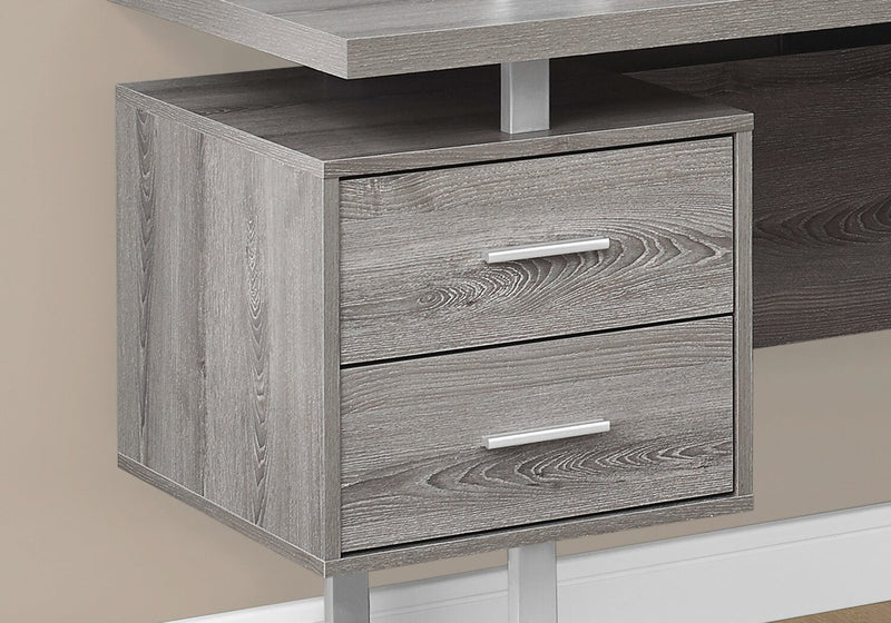 Marnie Reversible L-Shaped Corner Desk - Dark Taupe 