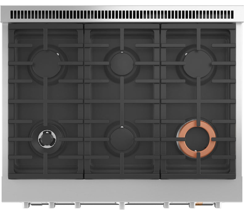 Café 5.75 Cu. Ft. Commercial-Style 6-Burner Dual Fuel Range - C2Y366P2TS1