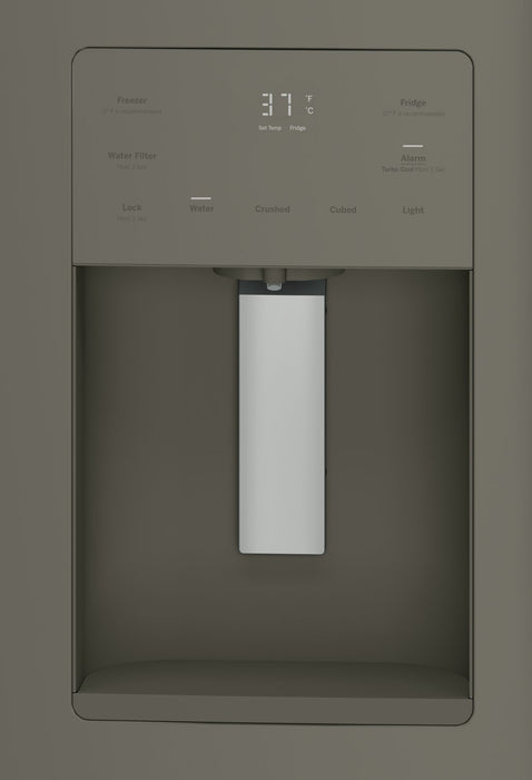 GE 25.5 Cu. Ft. French-Door Refrigerator with Exterior Ice and Water - GFE26JMMES