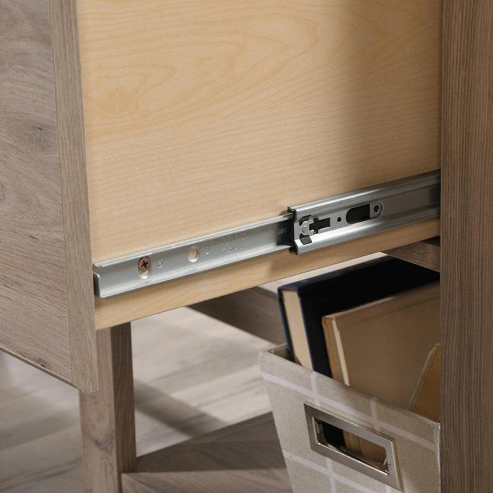 Erick L-Shaped Desk - Laurel Oak 
