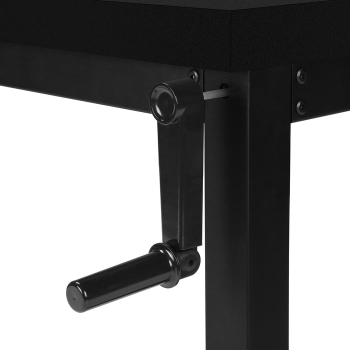 Kai Height-Adjustable Desk - Black