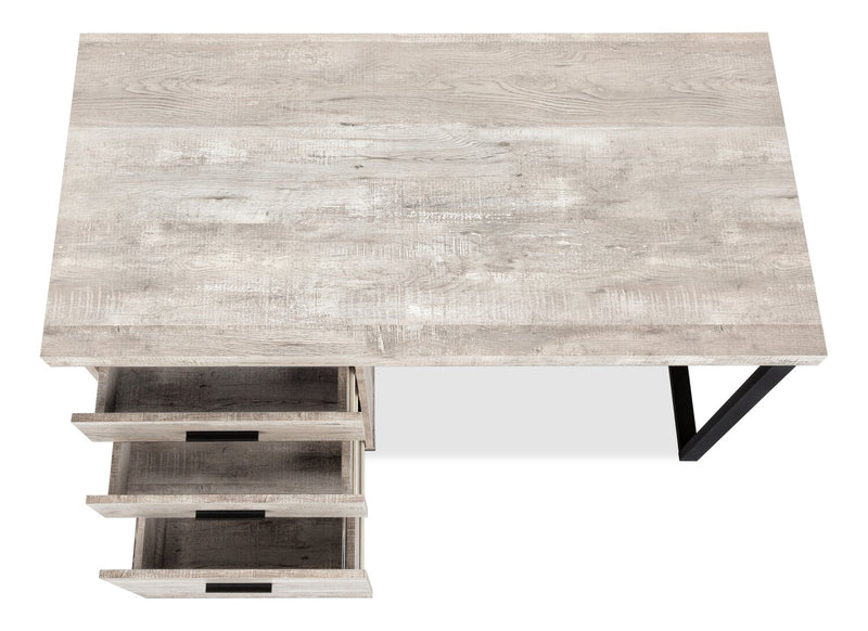 Clayton Reversible Desk - Dark Taupe