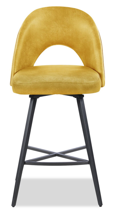 Bay Swivel Counter-Height Stool - Yellow