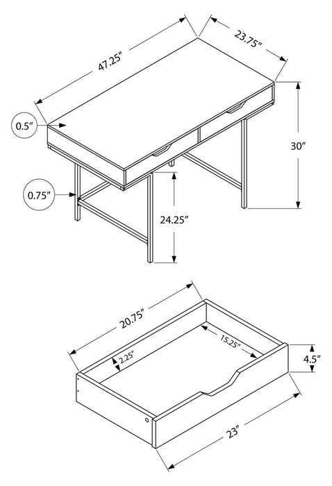 Butler Desk - Brown