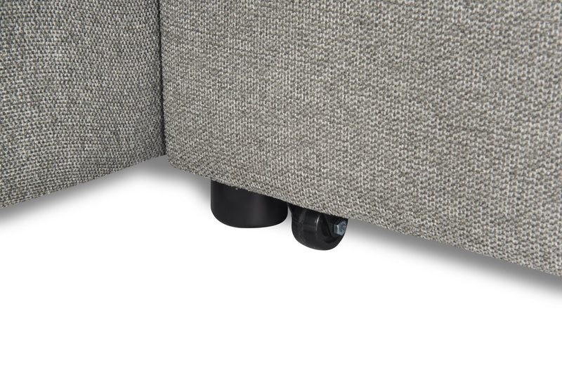 Savvy 2-Piece Right-Facing Linen-Look Sleeper Sectional