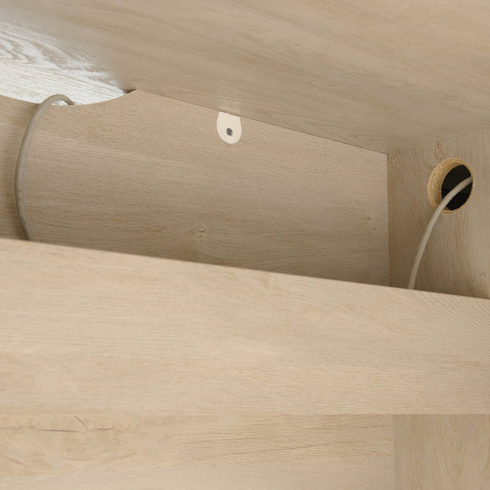 Costa Executive Desk - Chalked Chestnut