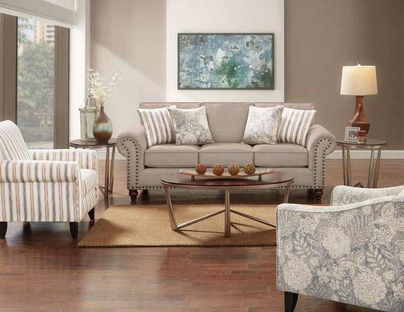 Wynn Chenille Sofa - Beige
