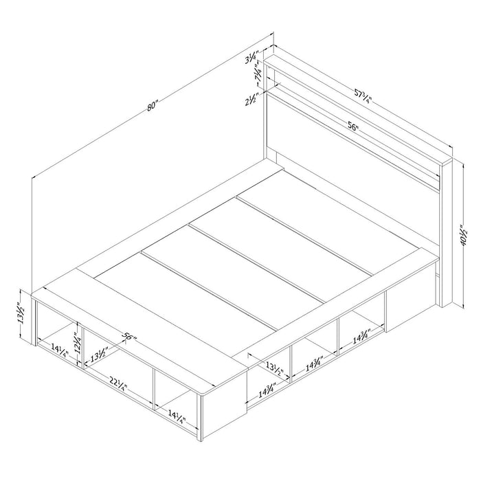 Everley Full Storage Bed