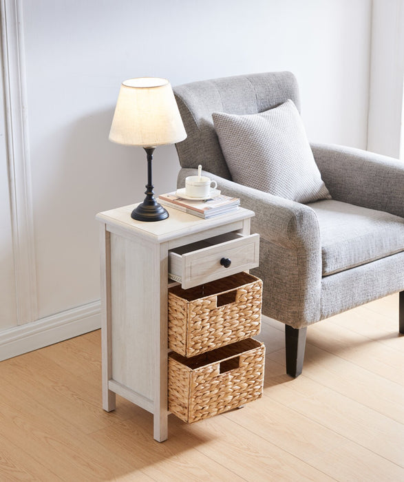 Jon Chairside Table - White