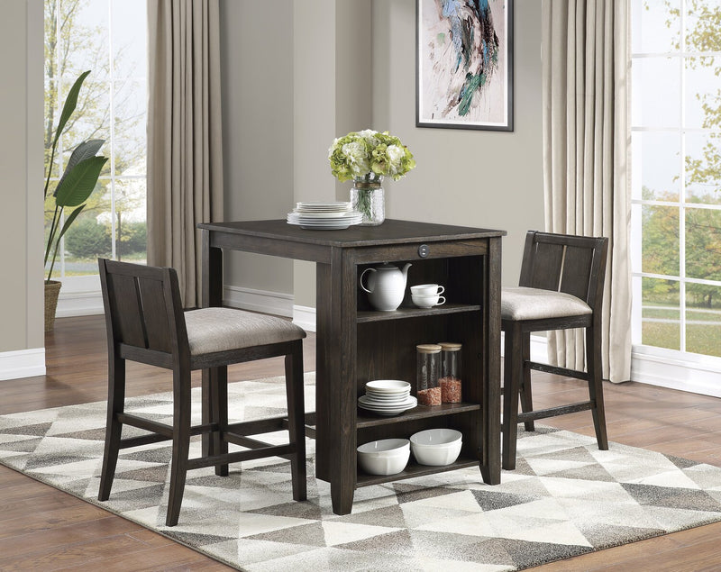Lane 3-Piece Counter-Height Dining Package – Dark Cherry