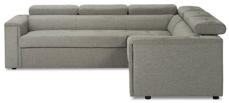 Savvy 2-Piece Left-Facing Linen-Look Sectional