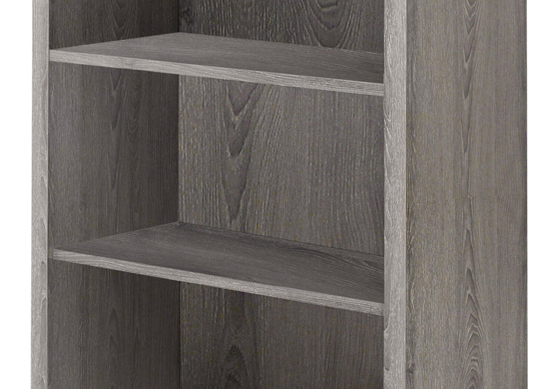 Slade 4-Shelf Bookcase - Dark Taupe 