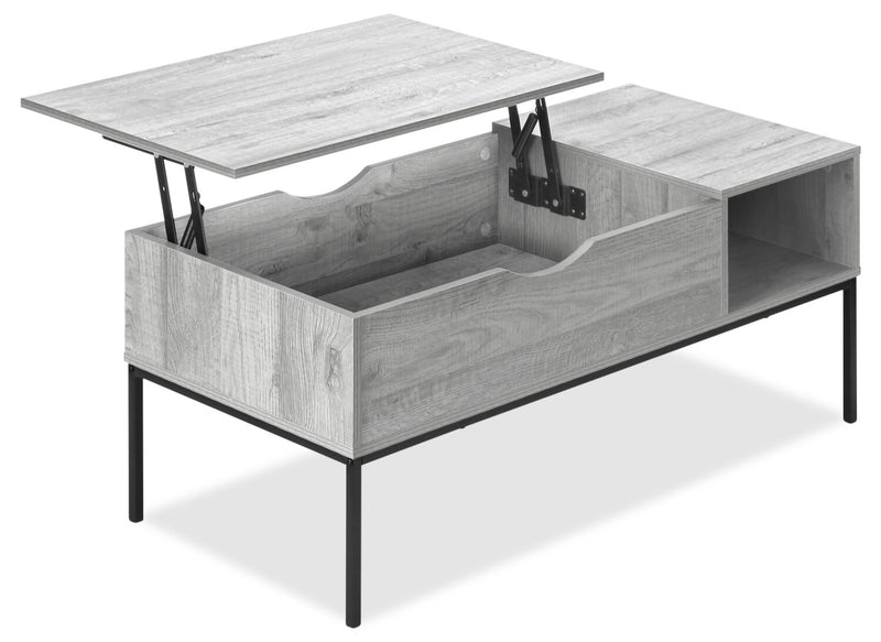 Bence Lift-Top Coffee Table - Grey