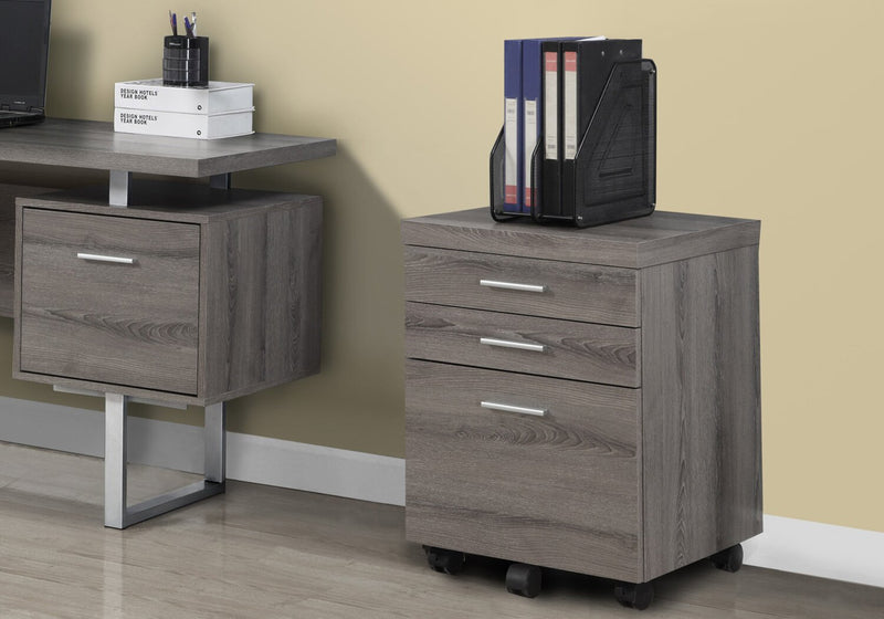 Bruno Filing Cabinet - Dark Taupe 