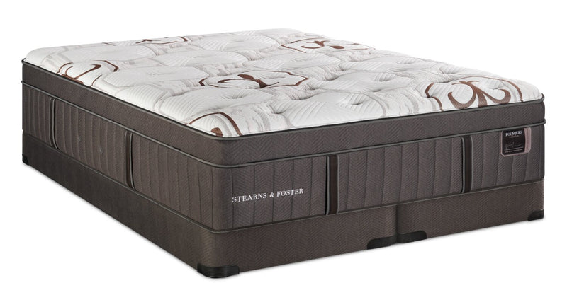 Stearns & Foster Founders Collection Cardiff City Eurotop Low-Profile Split Queen Mattress Set