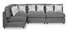 Evolve Left-Facing Sectional - Charcoal