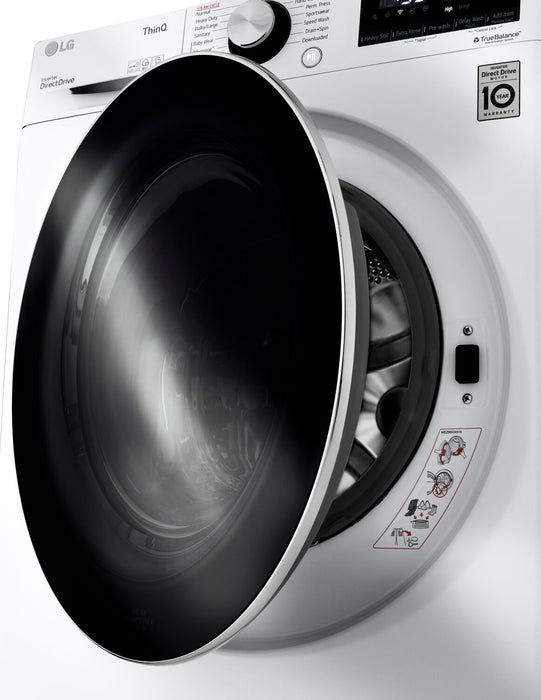 LG 2.6 Cu. Ft. Smart Compact Front-Load Washer - WM1455HWA