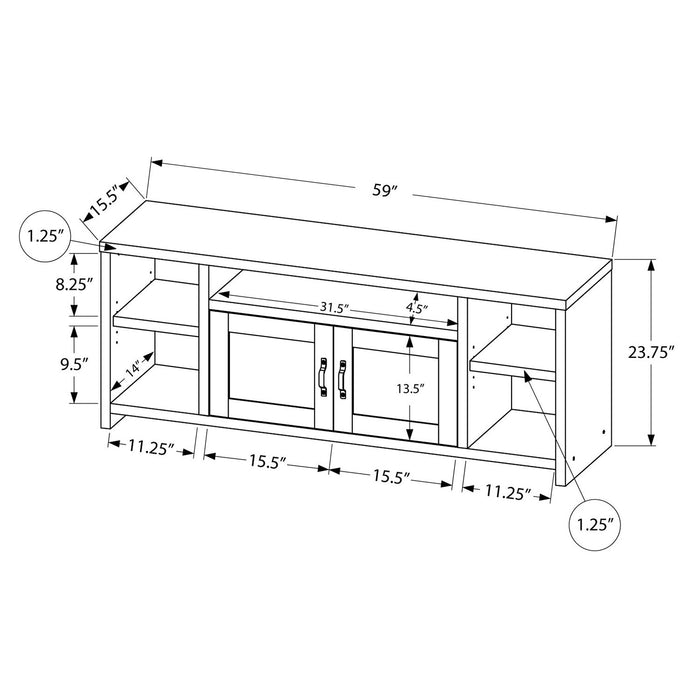 Leland 60\" TV Stand - Black
