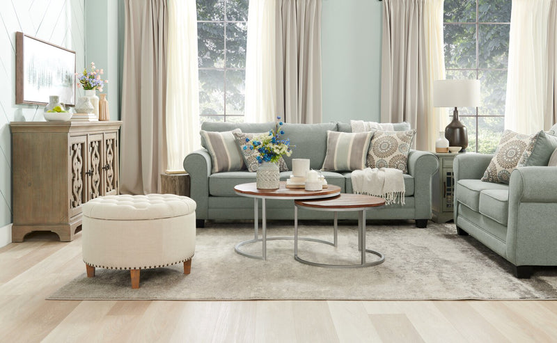 Tula Fabric Loveseat - Mist