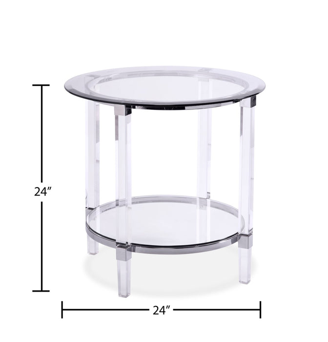 Enzo Round End Table  