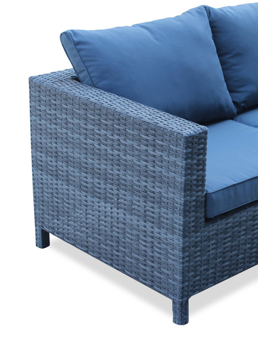 Athens 3-Piece Patio Conversation Set - Blue