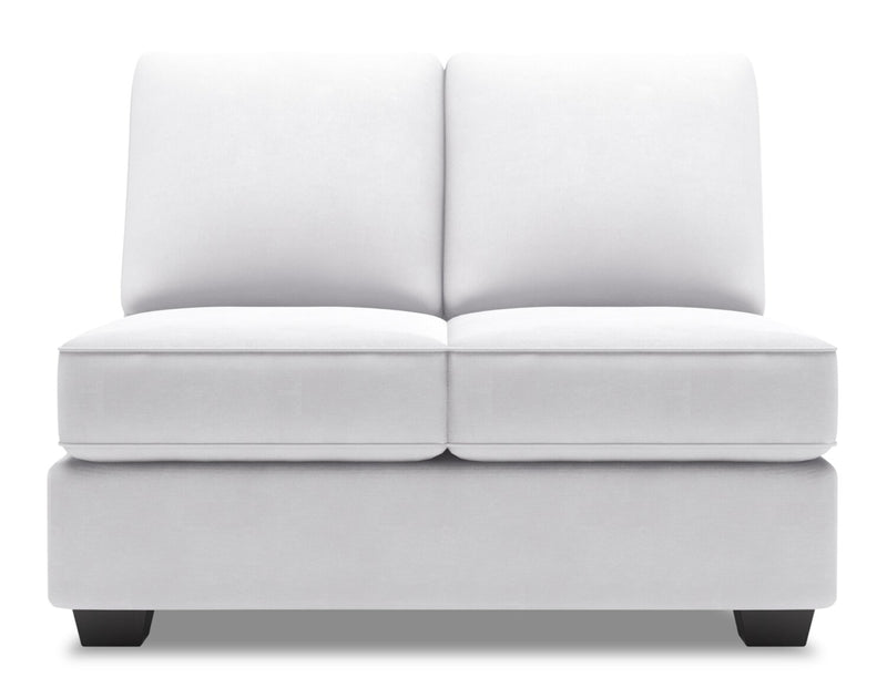 Sofa Lab Roll Armless Loveseat - Pax Ice