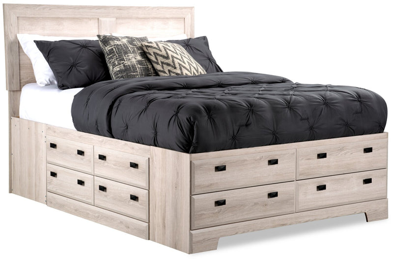 Yorkdale Queen Storage Bed - White