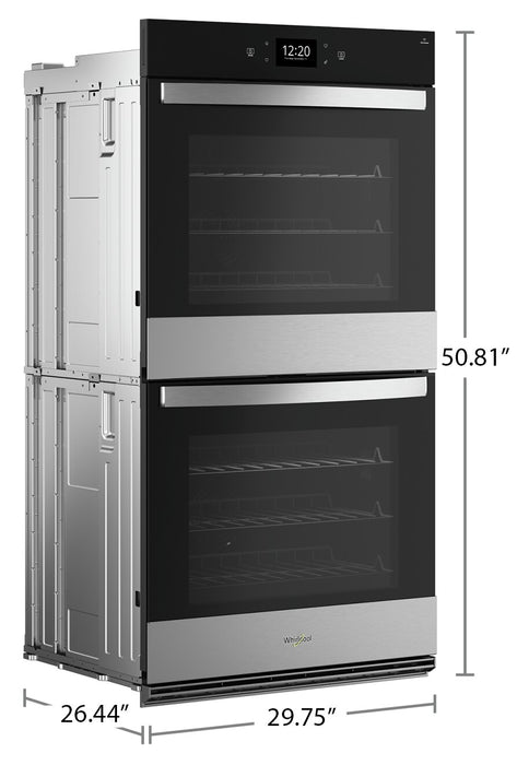 Whirlpool 8.6 Cu. Ft. Smart Double Wall Oven with Air Fry - WOED7027PZ