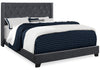 Portia Queen Bed - Dark Grey