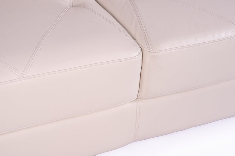 Vita 100% Genuine Leather Sofa - Smoke