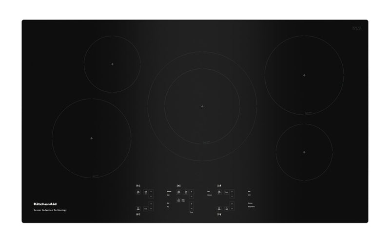 KitchenAid 36\" Sensor Induction Cooktop - KCIG556JBL