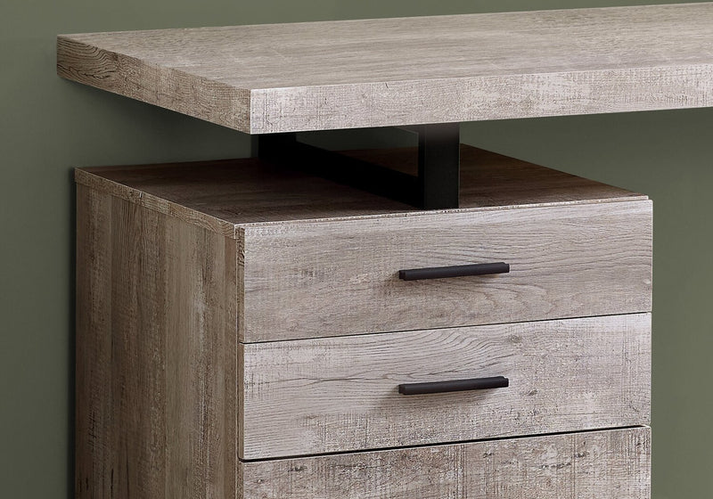 Clayton Reversible Desk - Dark Taupe