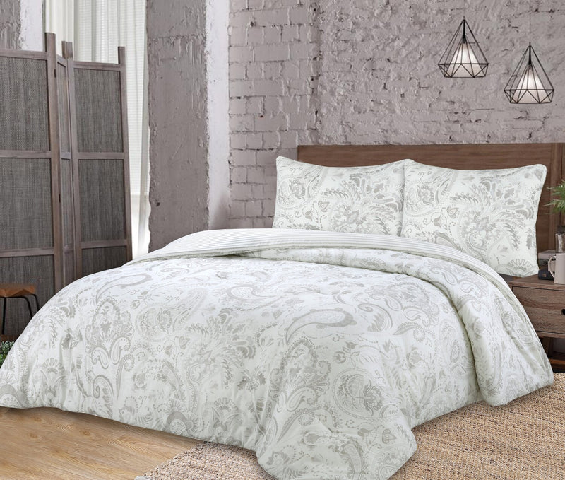 Indie Paisley 3-Piece King Comforter Set